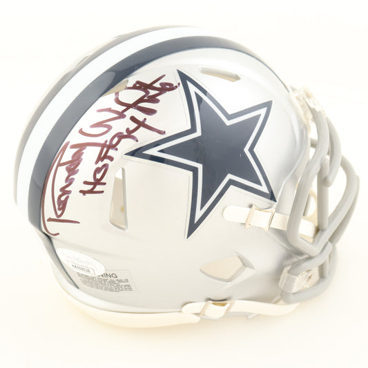 Randy White Signed Dallas White Speed Mini Football Helmet (PIA/JSA)