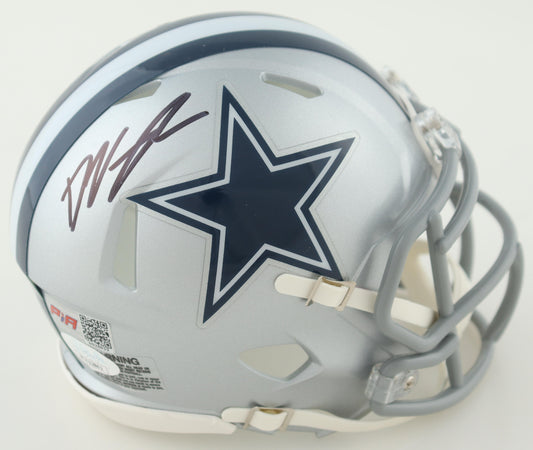 Deuce-Vaughn Signed Dallas Silver Speed Mini Football Helmet (PIA/JSA)