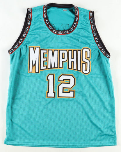 Ja Morant Teal Custom Memphis Autographed Basketball Jersey (PIA/JSA)