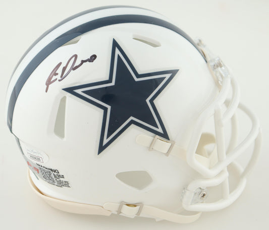 Rico Dowdle Signed Dallas White Speed Mini Football Helmet (PIA/JSA)