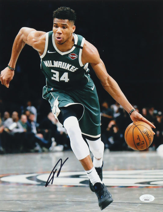 Giannis Antetokounmpo Signed Milwaukee 11x14 Autographed Photo (JSA)