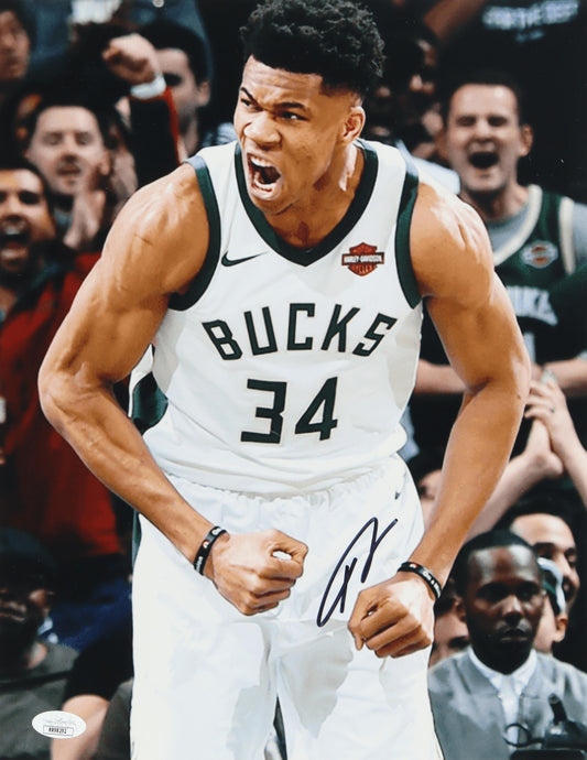 Giannis Antetokounmpo signed Milwaukee 11x14 Autographed Photo (JSA)