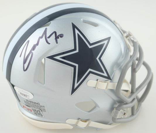 Zach Martin Signed Dallas Silver Speed Mini Football Helmet (PIA/JSA)