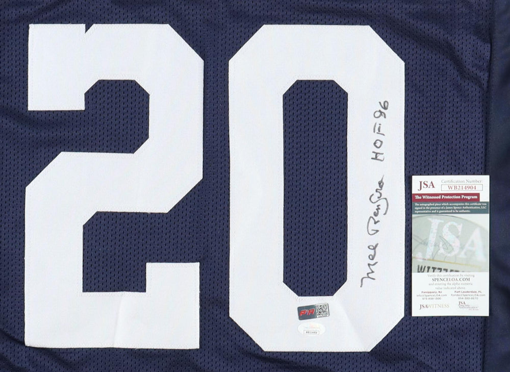 Mel Renfro Signed HOF 96 Inscription Dallas Pro Thanksgiving Football Jersey (JSA/PIA)