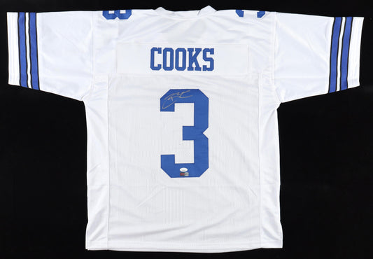 Brandin Cooks White Custom Autographed Football Jersey (PIA/JSA)