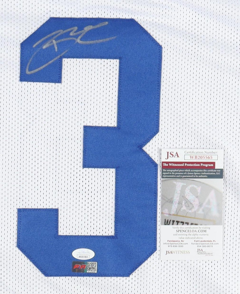 Brandin Cooks White Custom Autographed Football Jersey (PIA/JSA)