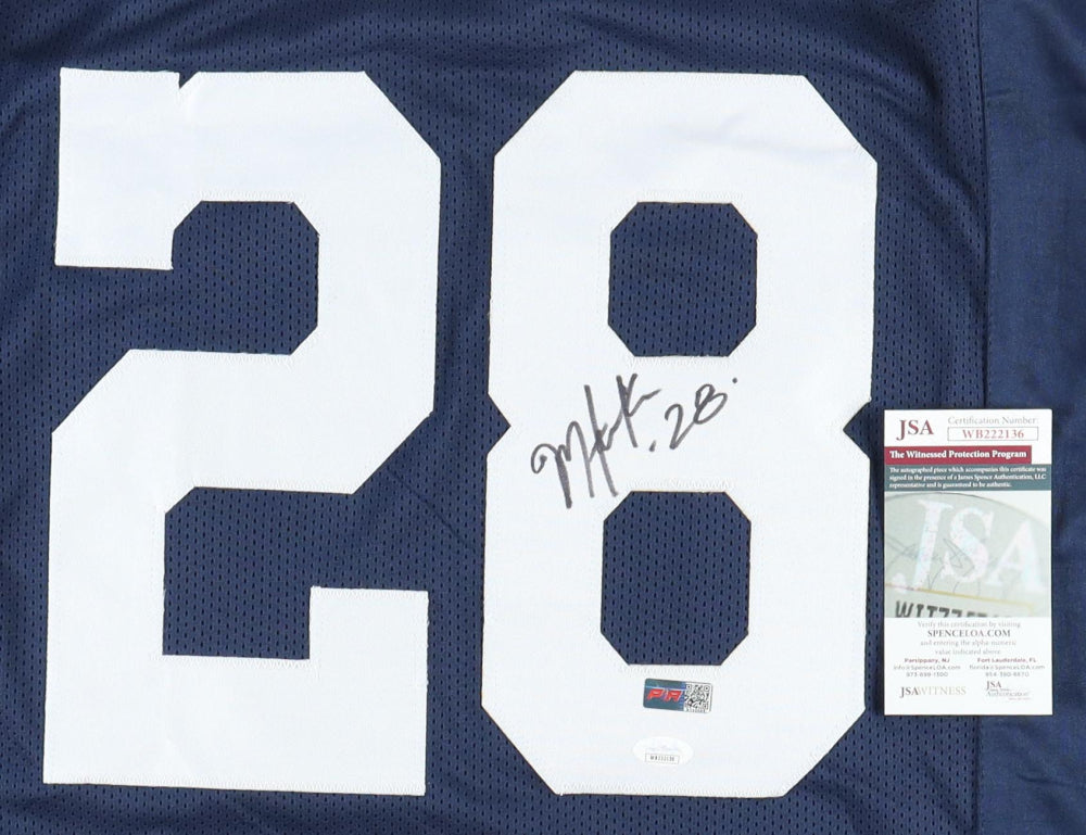 Malik Hooker White Custom Autographed Football Jersey (PIA/JSA)