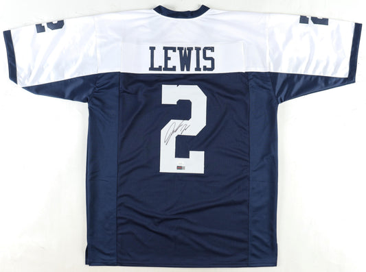 Jourdan Lewis Custom Dallas Autographed Football Jersey (PIA/JSA)