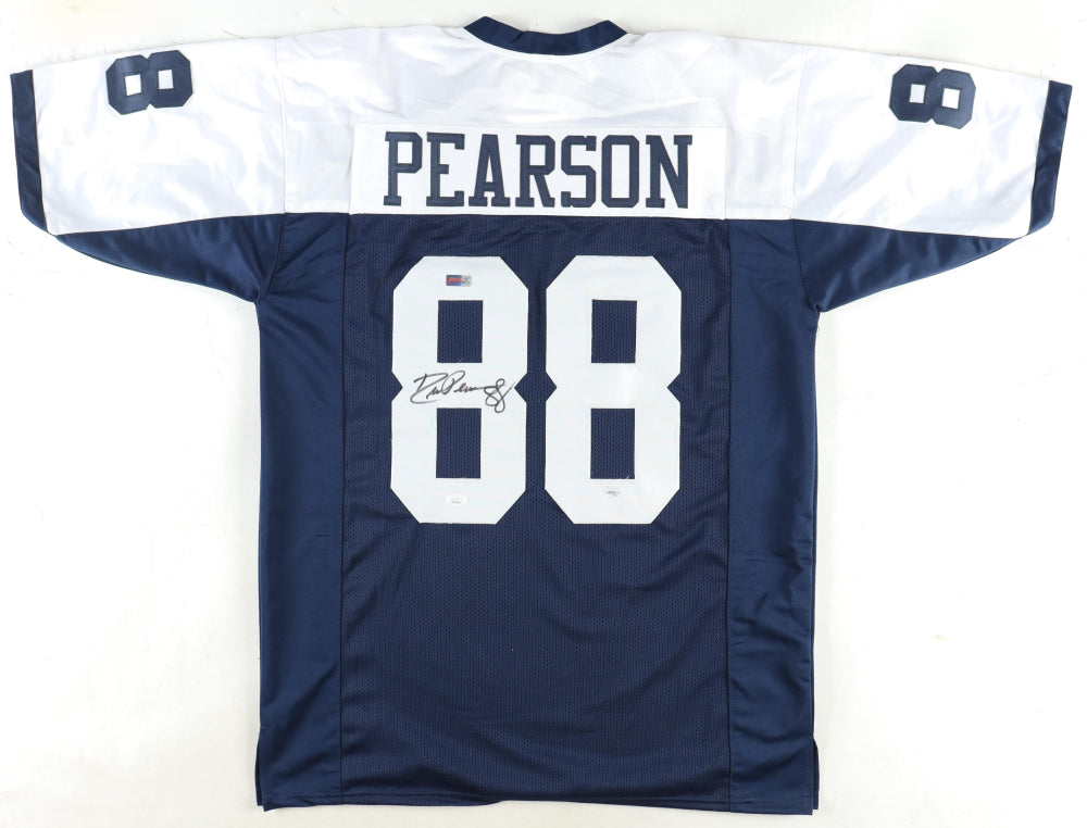 Drew Pearson Signed Thanksgiving Custom Football Autographed Jersey (PIA/JSA)