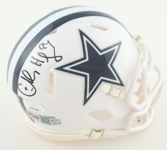 Charles Haley Signed Dallas White Speed Mini Football Helmet (PIA/JSA)