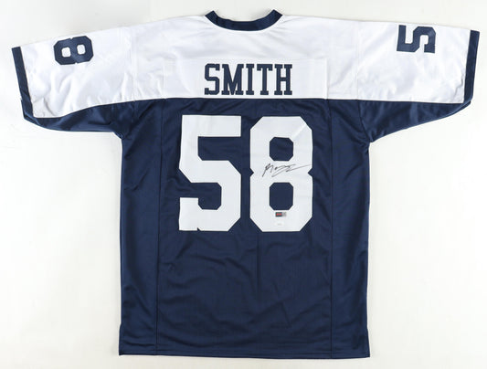 Mazi Smith Signed Thanksgiving Custom Football Autographed Jersey (PIA/JSA)