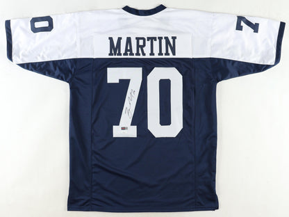 Zach Martin Signed Thanksgiving White Football Jersey (PIA/JSA)