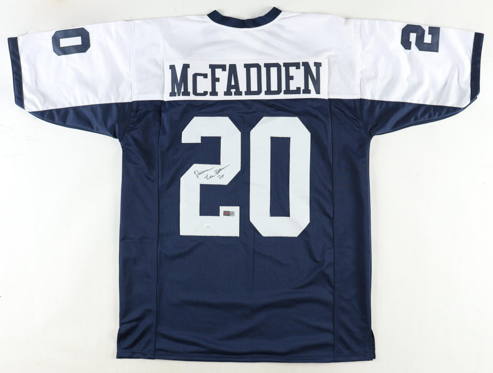 Darren McFadden Signed Thanksgiving White Football Jersey (PIA/JSA)