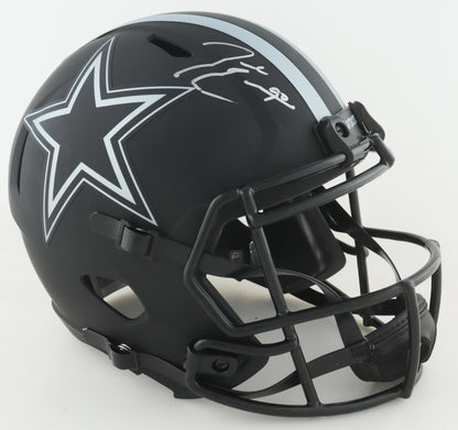 DeMarcus Lawreence Signed Dallas Cowboys Full Size Football Helmet (PIA/JSA)