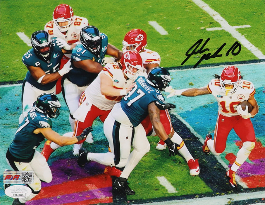 Isiah Pacheco Signed Kansas 16x20 Autographed Photo (PIA)