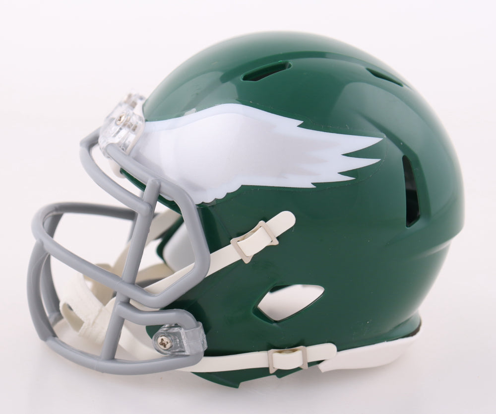 Jalen Hurts Signed Eagles Throwback Speed Mini Football Helmet (JSA)