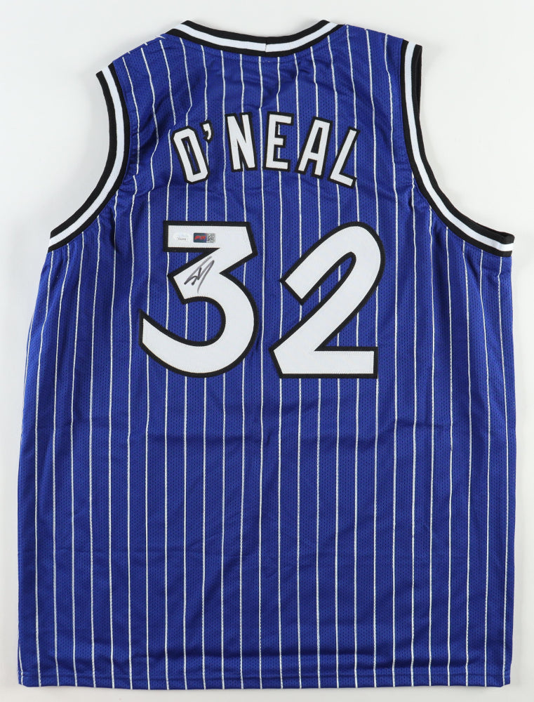 Shaquille O'Neal Signed Jersey Autographed Custom Orlando Signed Jersey (PIA/JSA) Blue