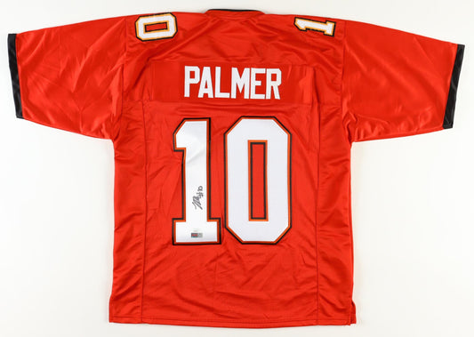 Trey Palmer Custom Tampa Bay Autographed Red Football Jersey PIA JSA