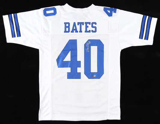 Bill Bates Signed Custom Dallas Football Jersey PIA