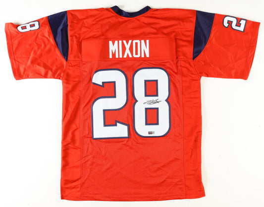 Joe Mixon Signed Custom Hoston Red Football Jersey PIA