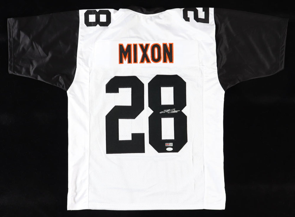 Joe Mixon Signed Custom Cincinnati White Football Jersey