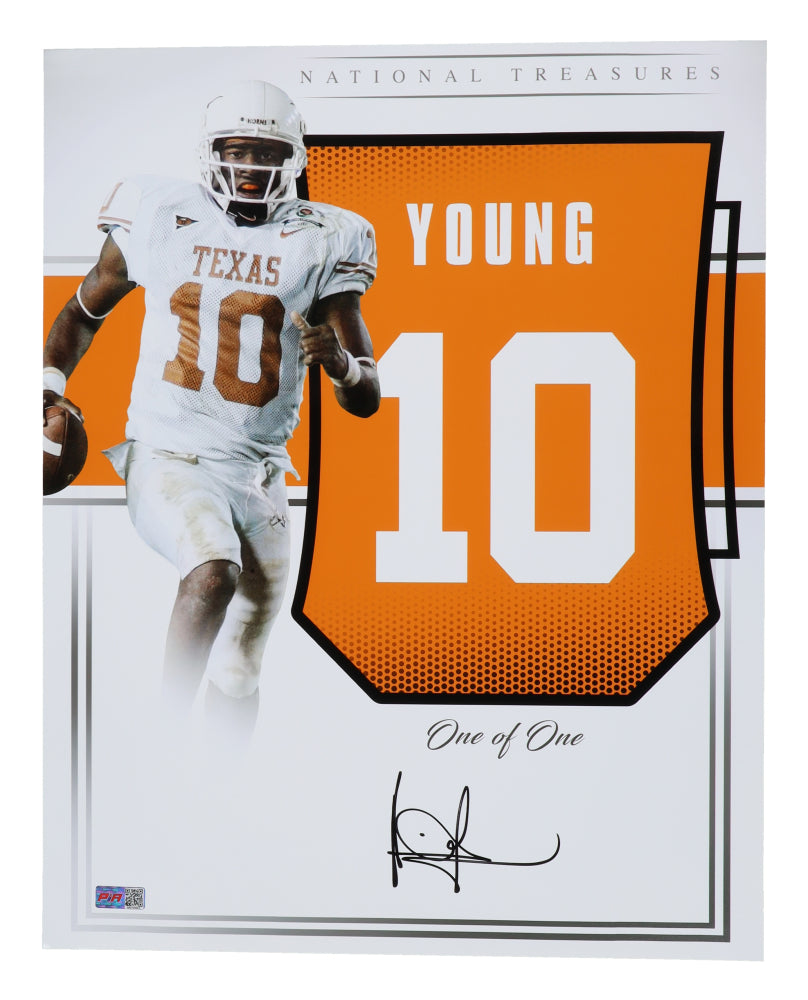 Vince Young Texas Autographed Photo 16x20 (PIA)