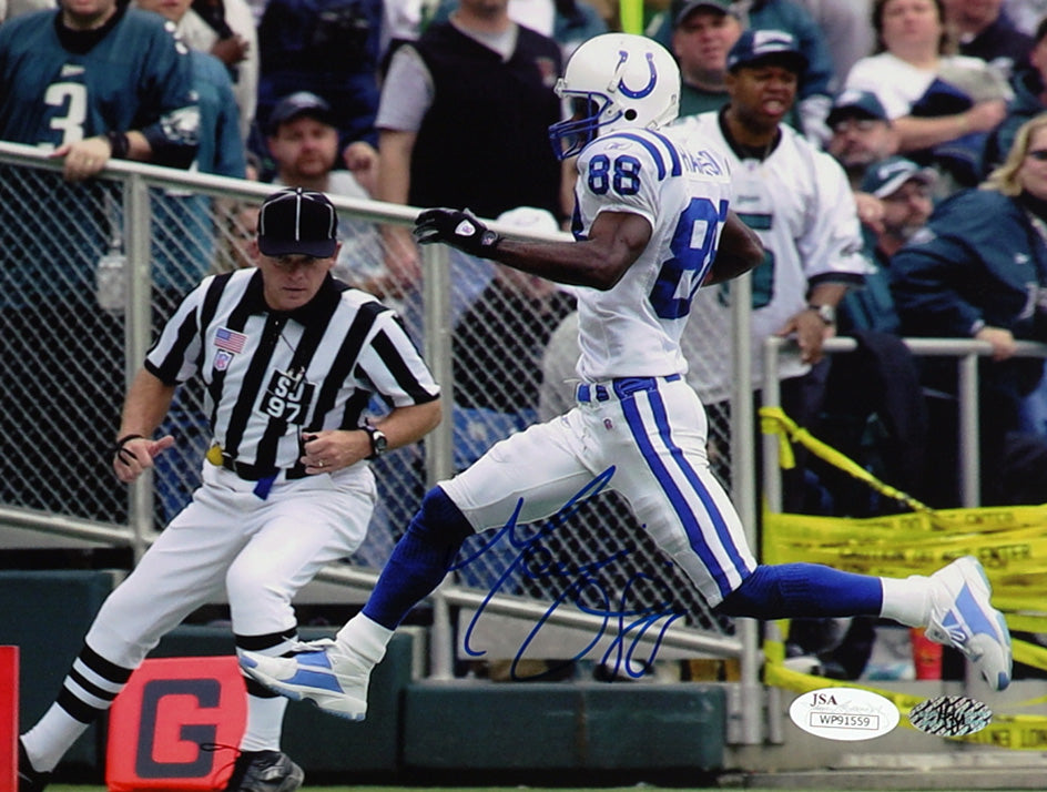 Marvin Harrison Indianapolis Autographed Photo 8x10 JSA