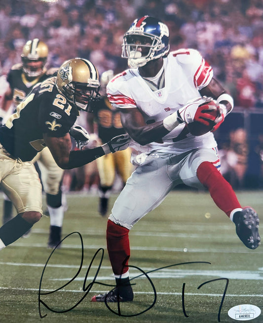 Plaxico Burress New York Autographed Photo 8x10 JSA Giants