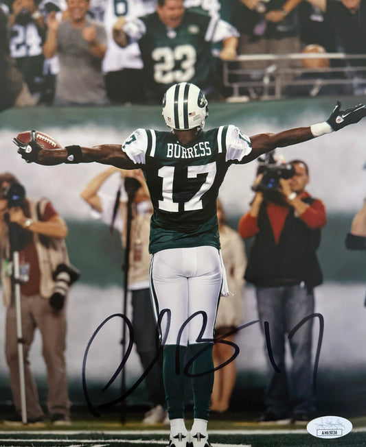 Plaxico Burress New York Autographed Photo 8x10 JSA