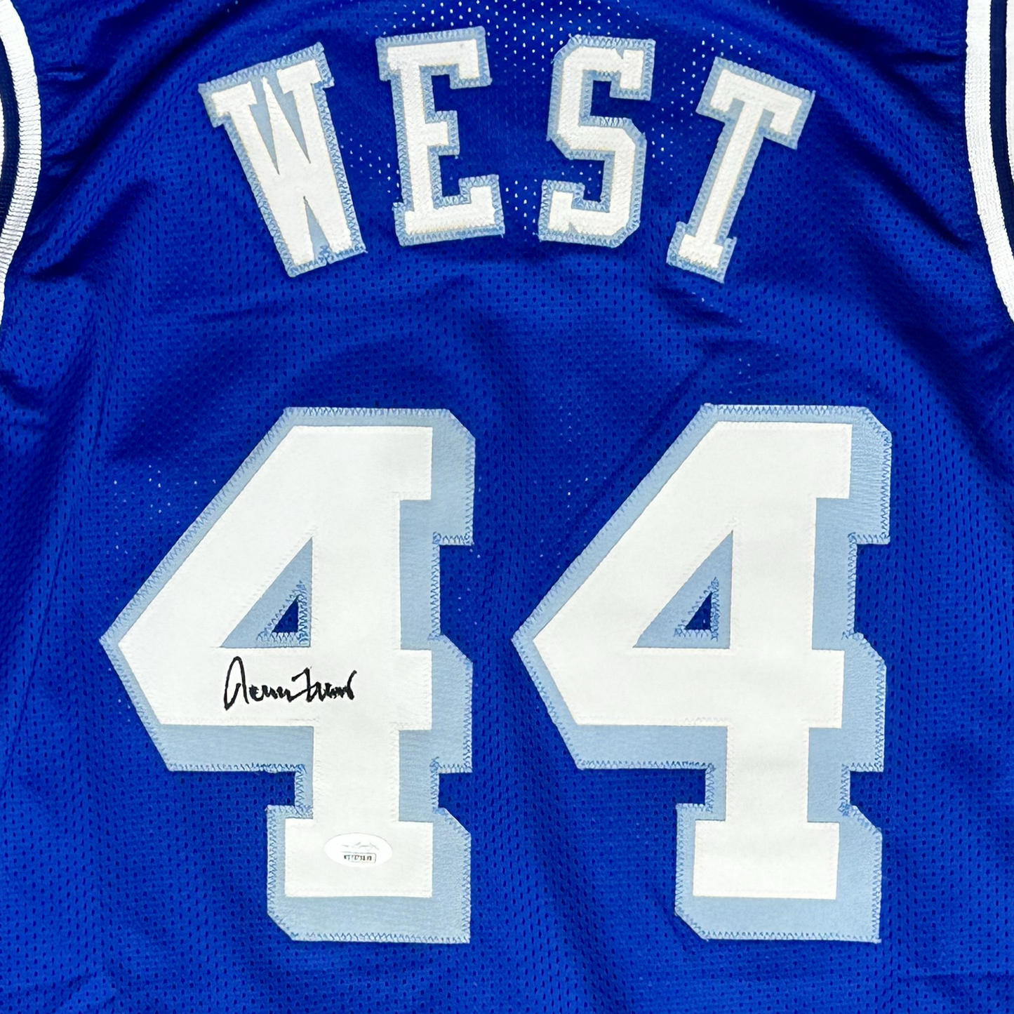 Jerry West Autographed Los Angeles Custom Basketball Jersey (JSA)