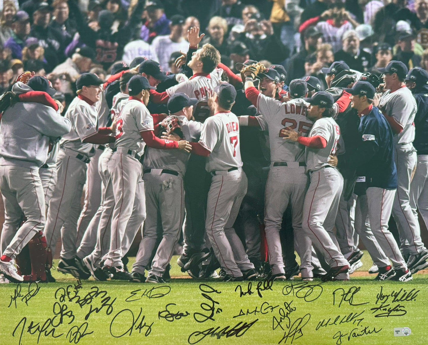 Boston World Series Signed 16x20 Autographed Photograph MLB