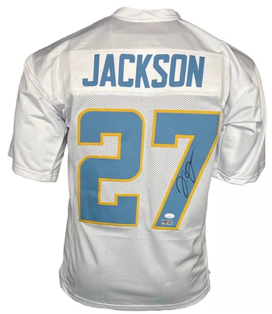 JC Jackson Signed Custom San Deigo Football White Jersey (PIA)