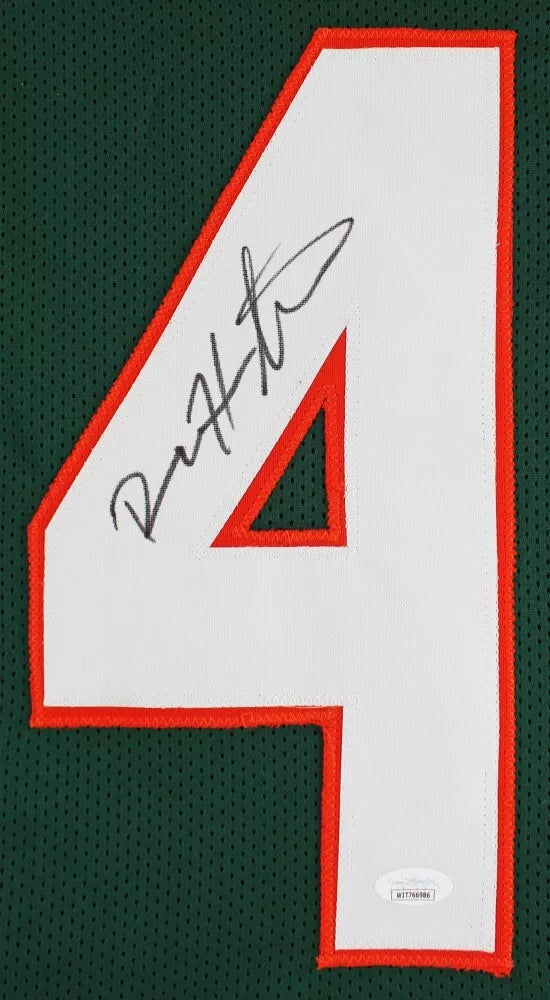 Devin Hester Autographed Miami Custom Green Football Jersey