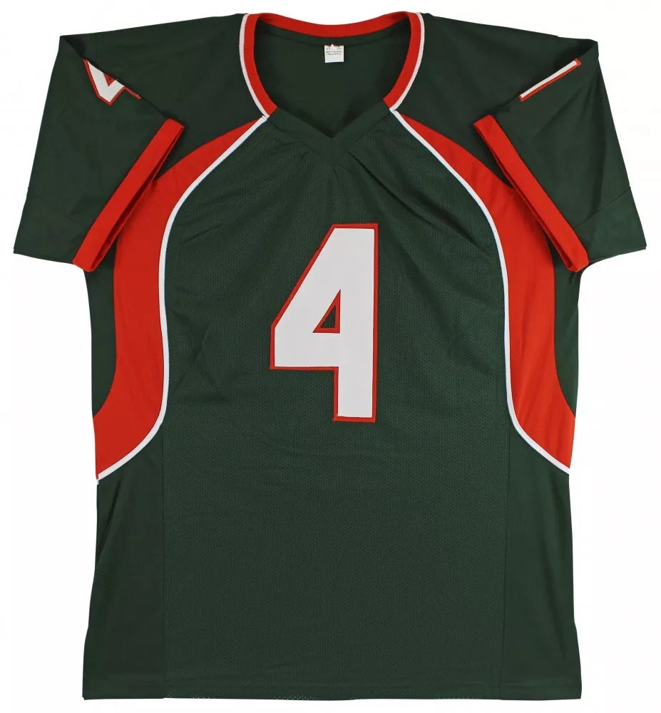 Devin Hester Autographed Miami Custom Green Football Jersey