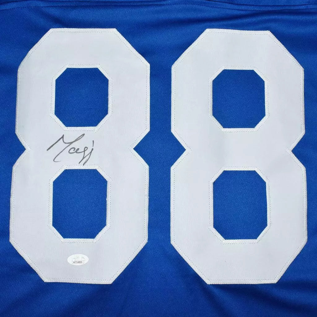 Marvin Harrison Signed Indianapolis Blue Football Jersey (JSA)