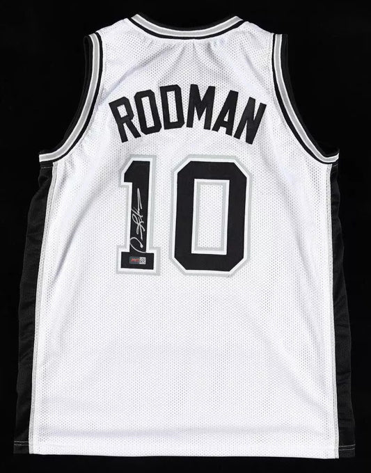 Dennis Rodman Autographed San Antonio Custom Basketball white Jersey (PIA)