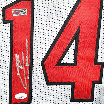 Tyler Herro Autographed Miami Custom White Basketball Jersey PIA