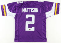 Alexander Mattison Signed Minnesota Custom Football Jersey (PIA)