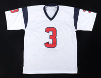 Tank Dell Autographed Houston Custom Football Jersey (PIA)