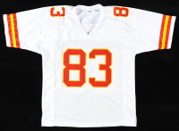 Noah Gray Autographed Kansas City Custom Football White Jersey (PIA)