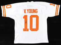 Vince Young Autograph Texas Custom Football Jersey (PIA)