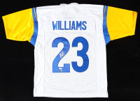 Kyren Williams Autographed Los Angeles Custom Football White Jersey (PIA)