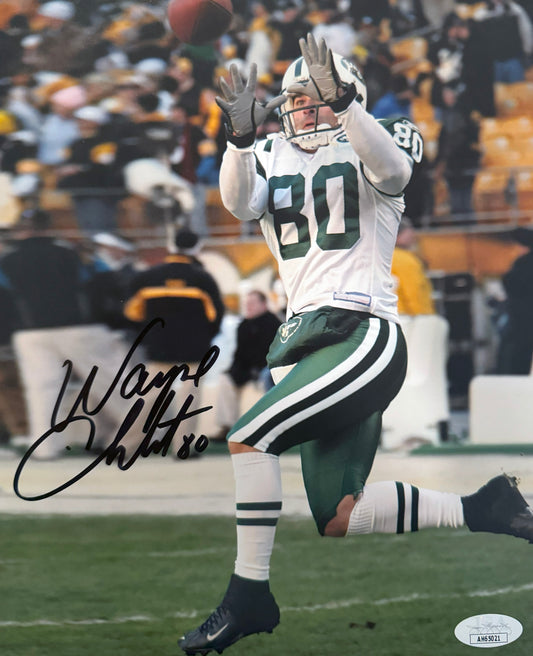 Wayne Chrebet New York Autographed Photo 8x10 JSA